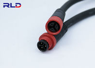IP68 2 Pin extension Waterproof Outdoor Lighting Connectors M15 Male Female Cable Wire Connector