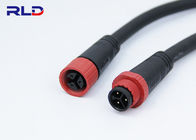 IP68 2 Pin extension Waterproof Outdoor Lighting Connectors M15 Male Female Cable Wire Connector