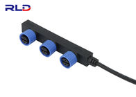 2Pin F Type Waterproof Cable Splitter Connector M15 Male Female Connector