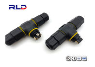 LED Lighting Outdoor Electircal Wire Connector 2 Pin , Screw Locking Water Resistant Connectors