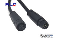 Electrical Wire M12 Waterproof Connector Ip67 4 Pin Black ISO9001 Certificated