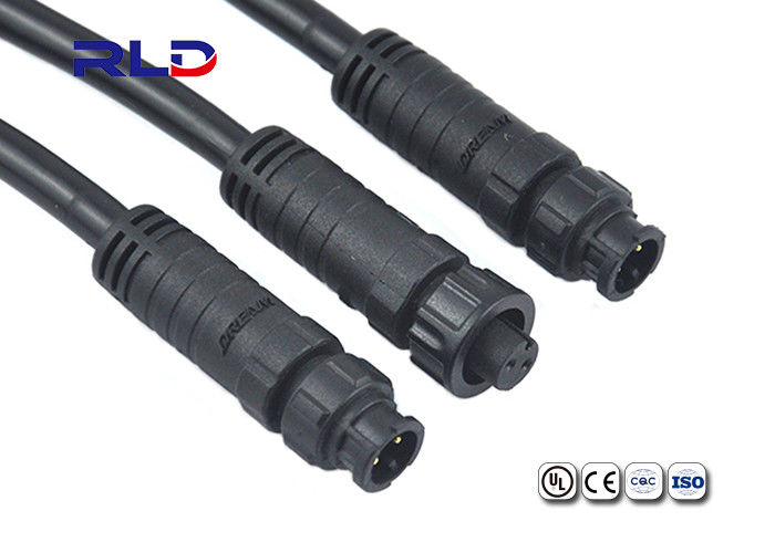 28AWG 3 Pin 3 Core Male Female Plug IP67 LED Connector