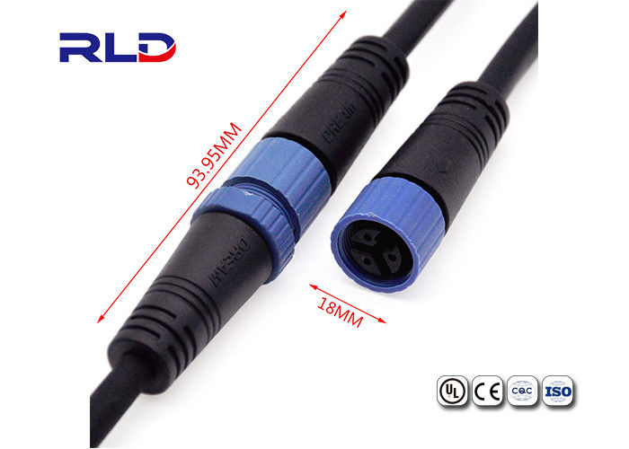 3 Pin M15 Ip68 Cable Connector Female Male Terminal Connector