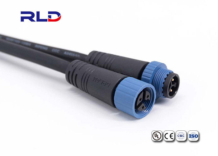 Industrial Outdoor Lighting Cable Connectors 3 Pin Waterproof Connectors