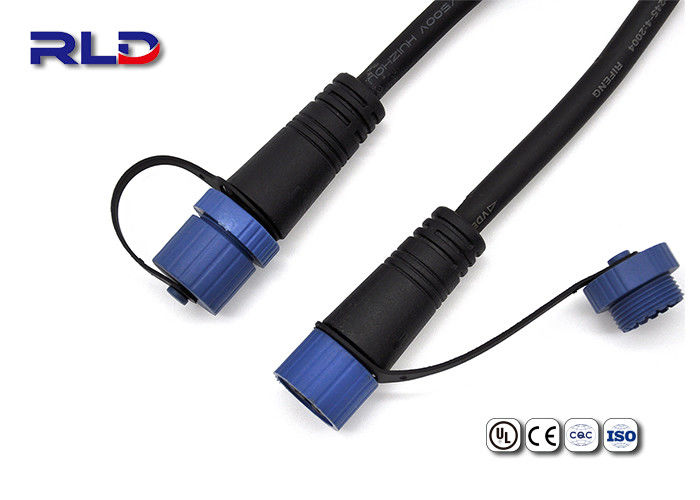 Male Female PA66 Waterproof Cable Connector For Indoor Outdoor Lights