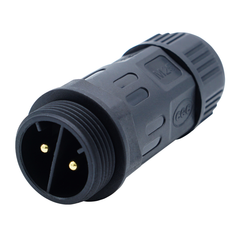 M25 3-Pin Waterproof Connector – IP68 Bayonet Locking, 35A High-Current Plug, Screw Type, For LED, Industrial & Marine Use
