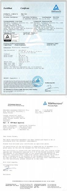 China Shenzhen Xiangqian Electric Co., Ltd certification
